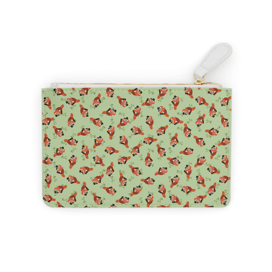 Matcha Green Red Panda Purse