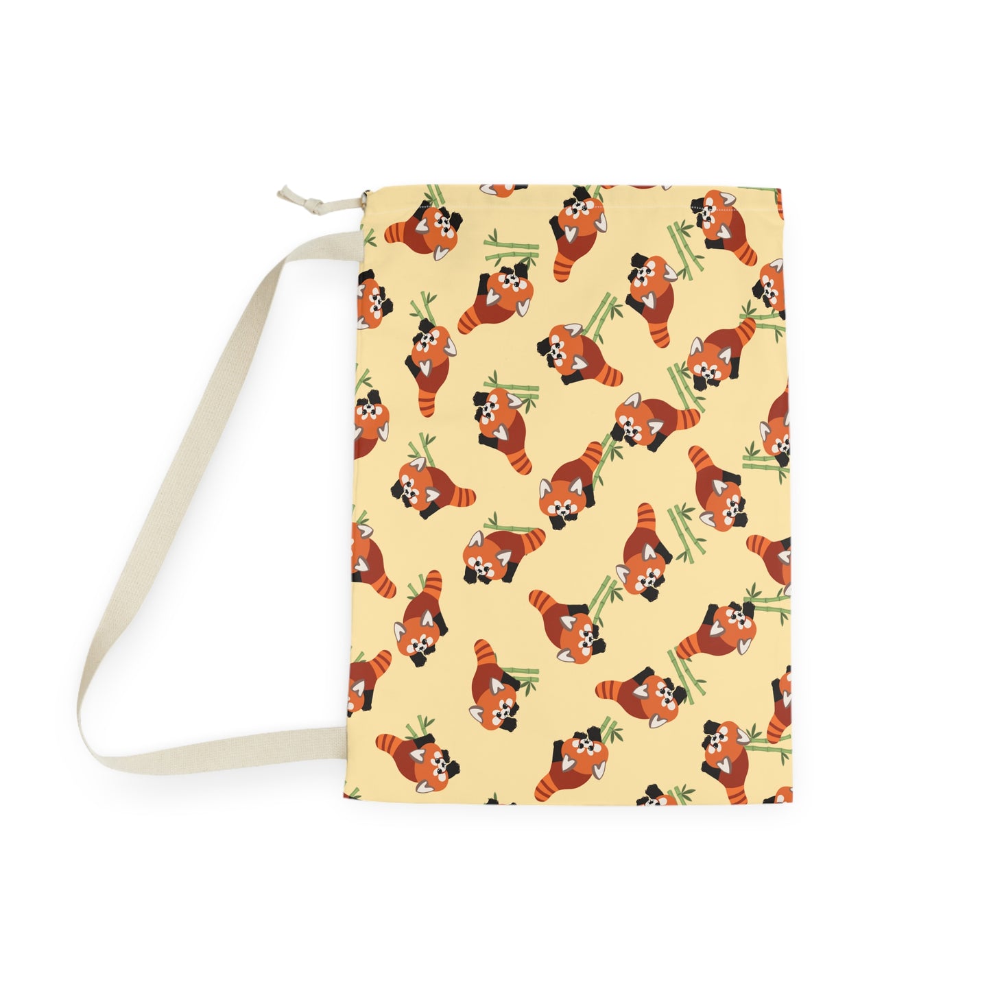 Butter Red Panda Drawstring Bag