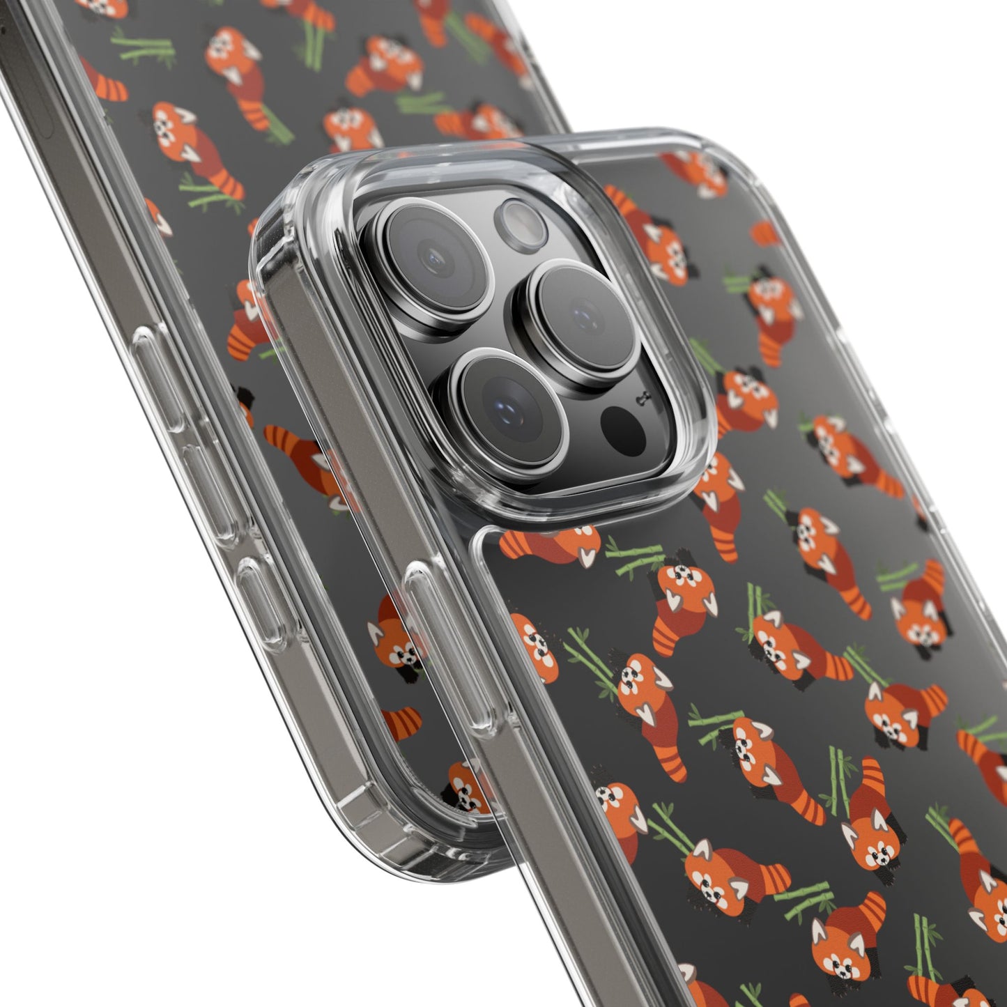 Red Panda Clear Phone Case