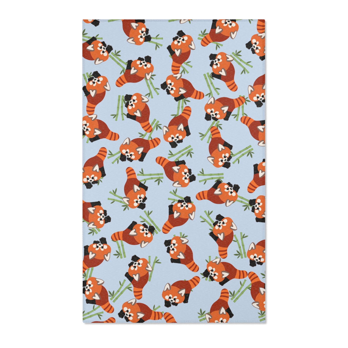 Baby Blue Red Panda Rug