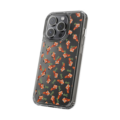 Red Panda Clear Phone Case