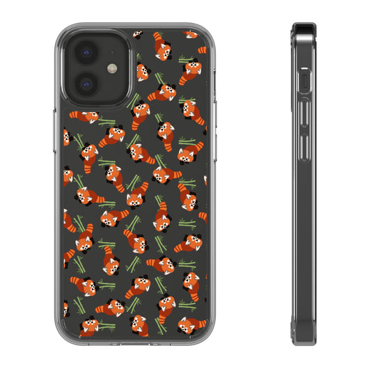 Red Panda Clear Phone Case