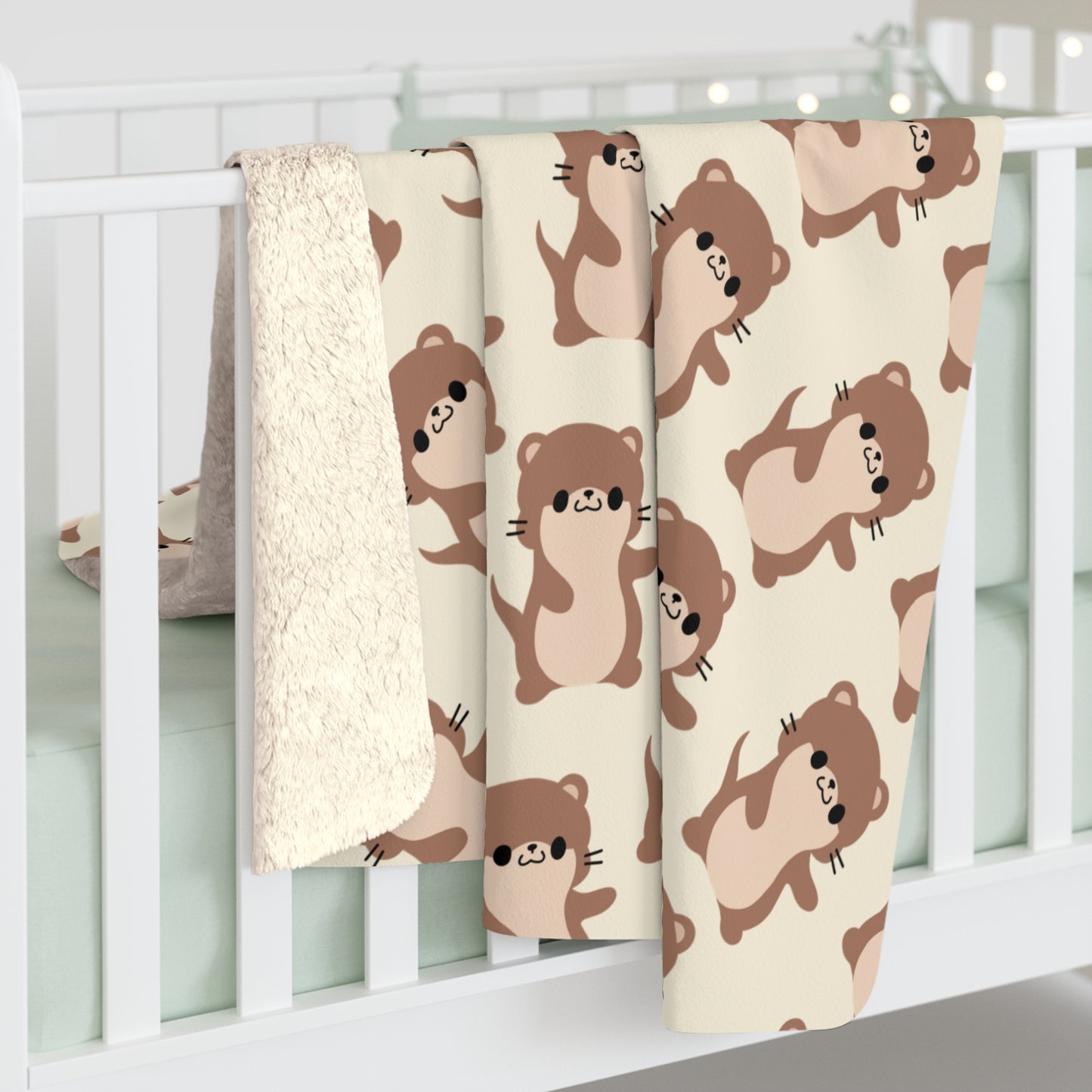 Otter Cozy Fleece Blanket