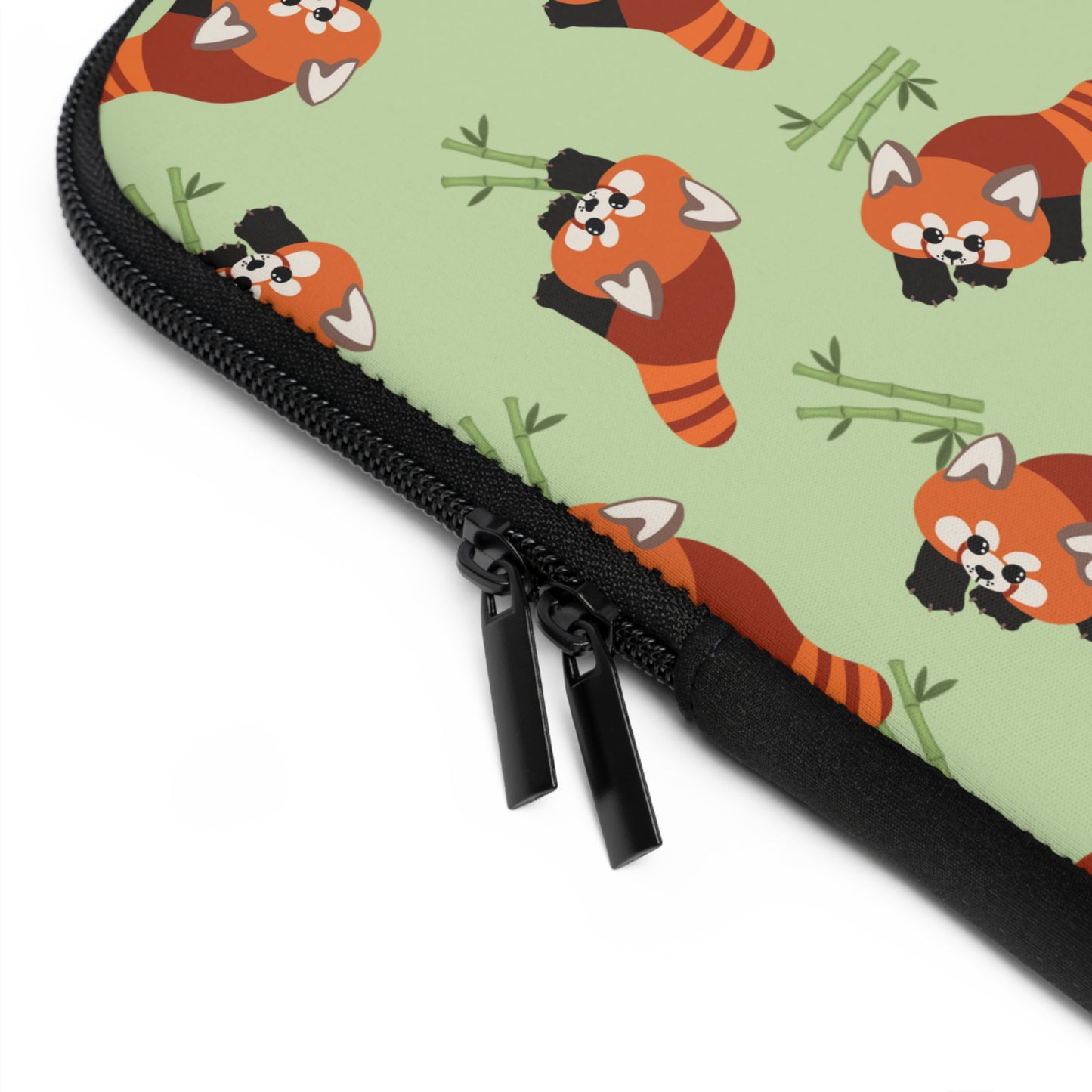 Matcha Green Red Panda Laptop Sleeve