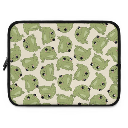 Frog Pattern Laptop Sleeve