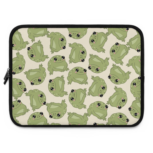 Frog Pattern Laptop Sleeve