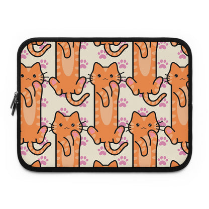 Orange Cat Laptop Sleeve