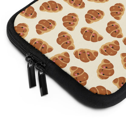 Blushing Croissant Laptop Sleeve