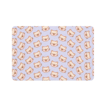 Lavender Kitty Kat Pet Food Mat