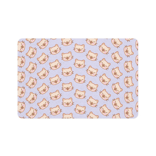Lavender Kitty Kat Pet Food Mat