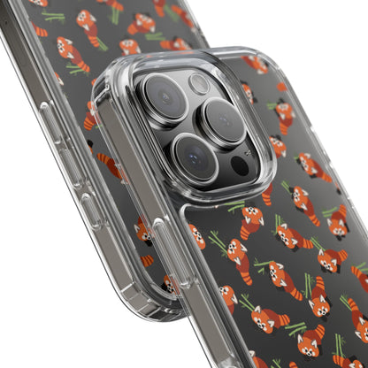 Red Panda Clear Phone Case