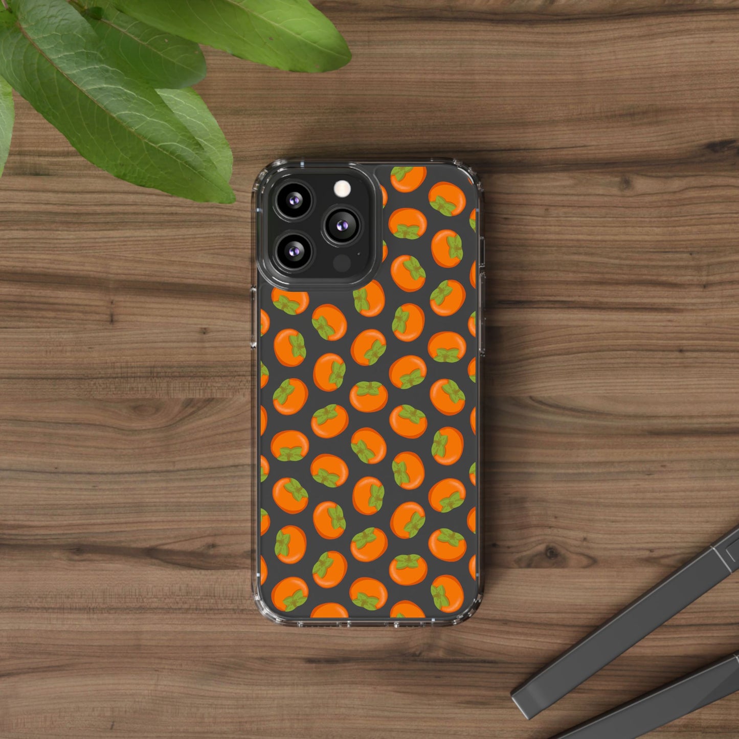 Persimmon Clear Phone Case