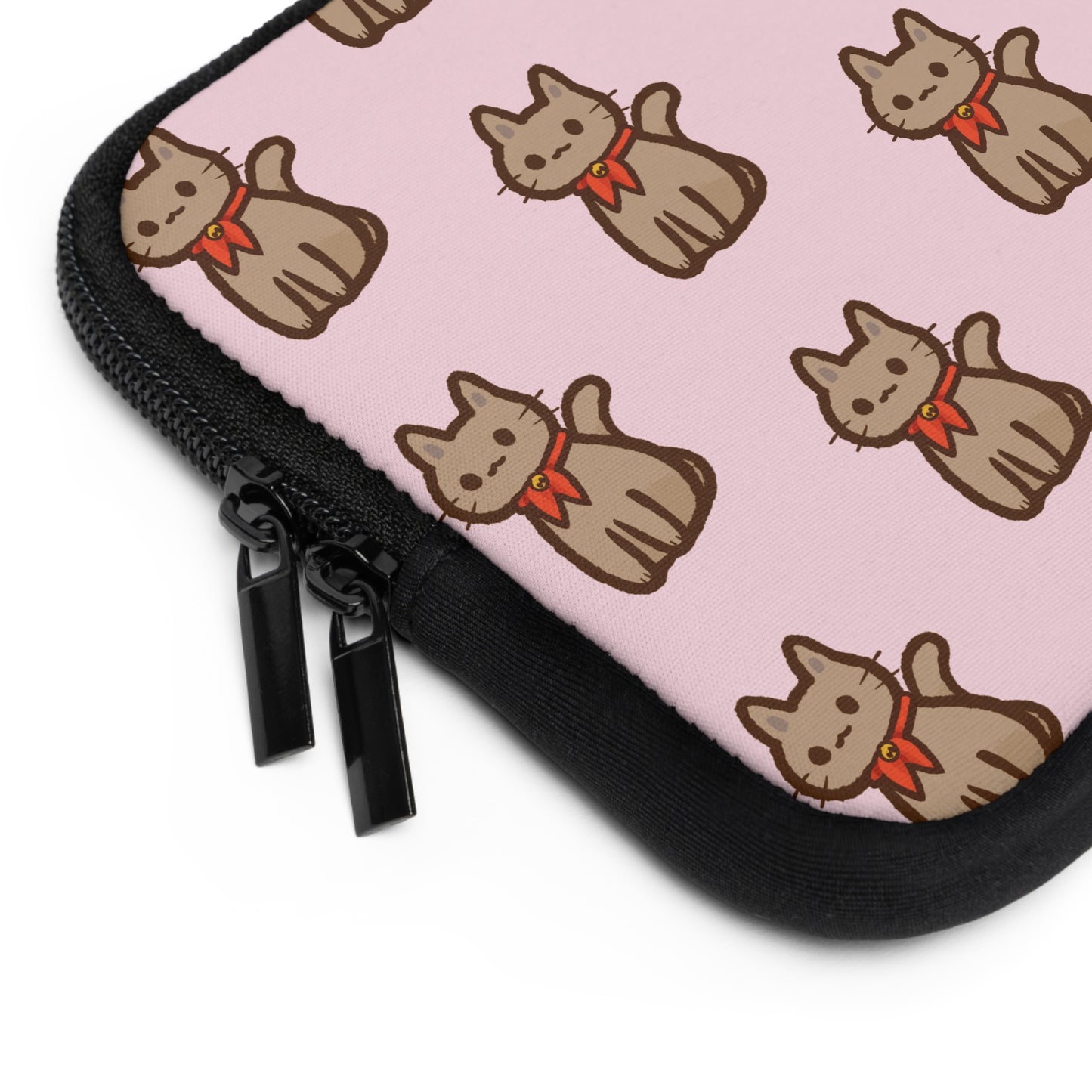 Baby Pink Kitty Kat Laptop Sleeve