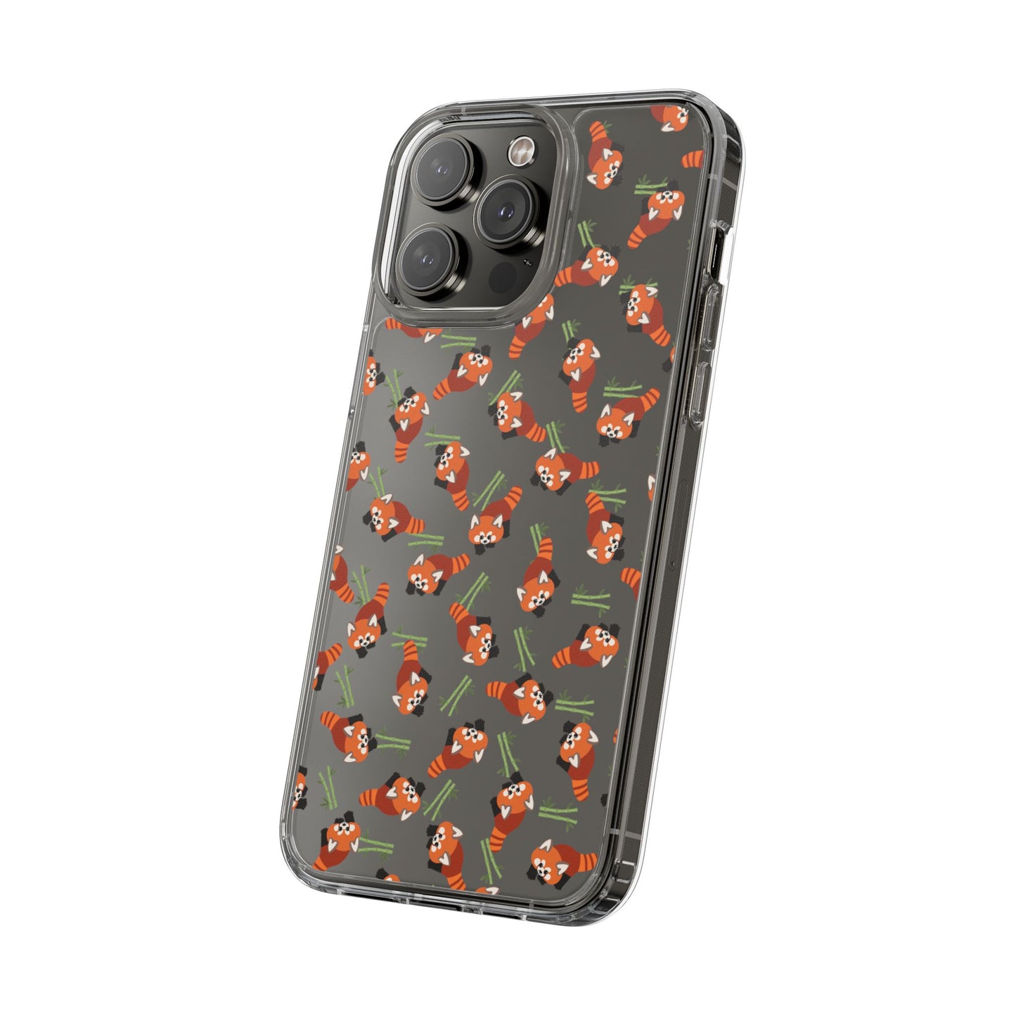 Red Panda Clear Phone Case