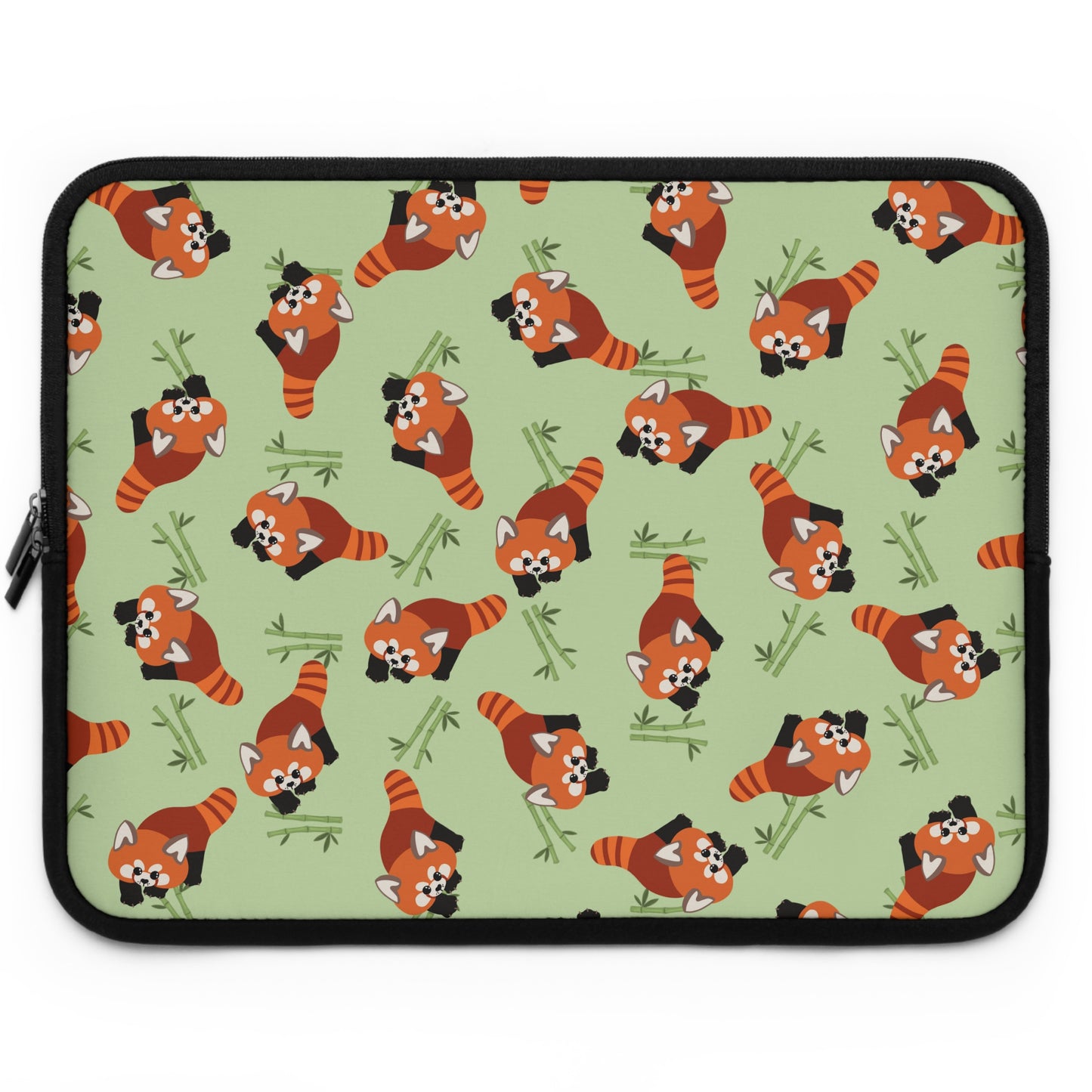 Matcha Green Red Panda Laptop Sleeve