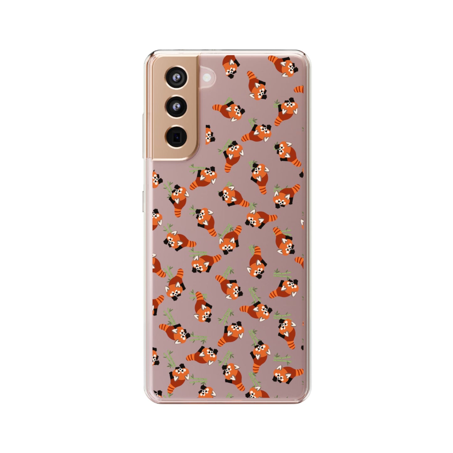 Red Panda Clear Phone Case