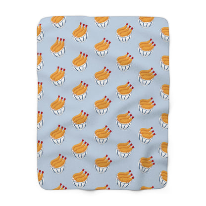 Baby Blue Tempura Cozy Fleece Blanket