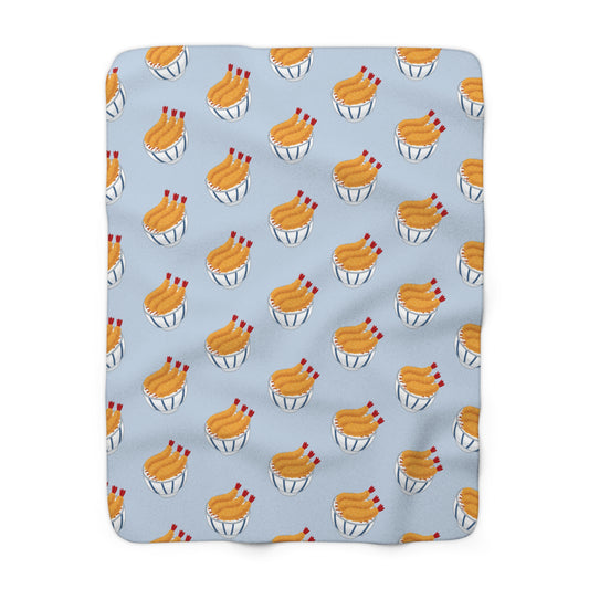 Baby Blue Tempura Cozy Fleece Blanket