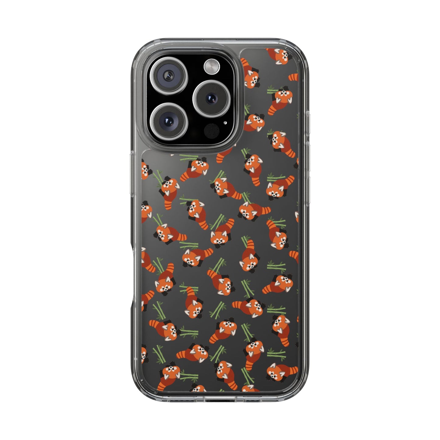Red Panda Clear Phone Case