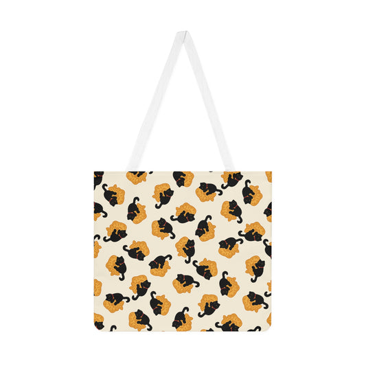Black Cat Taiyaki Tote Bag
