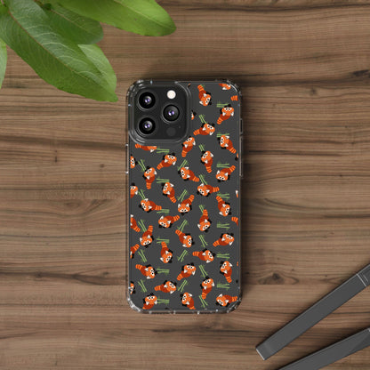 Red Panda Clear Phone Case
