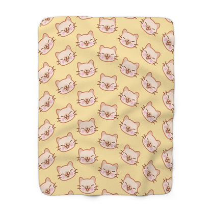 Butter Kitty Kat Cozy Fleece Blanket