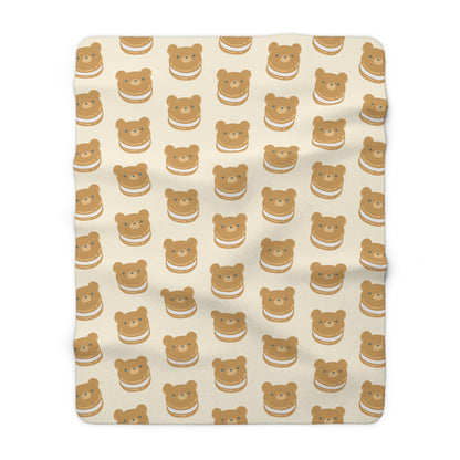 Bear Cookie Cozy Fleece Blanket
