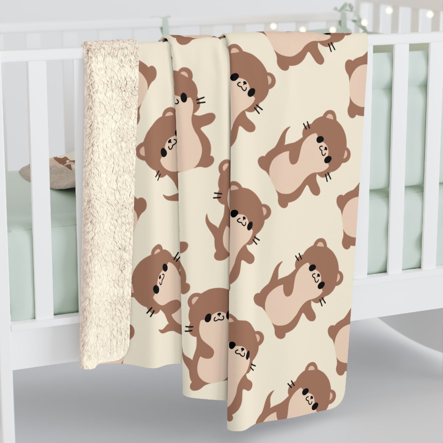 Otter Cozy Fleece Blanket