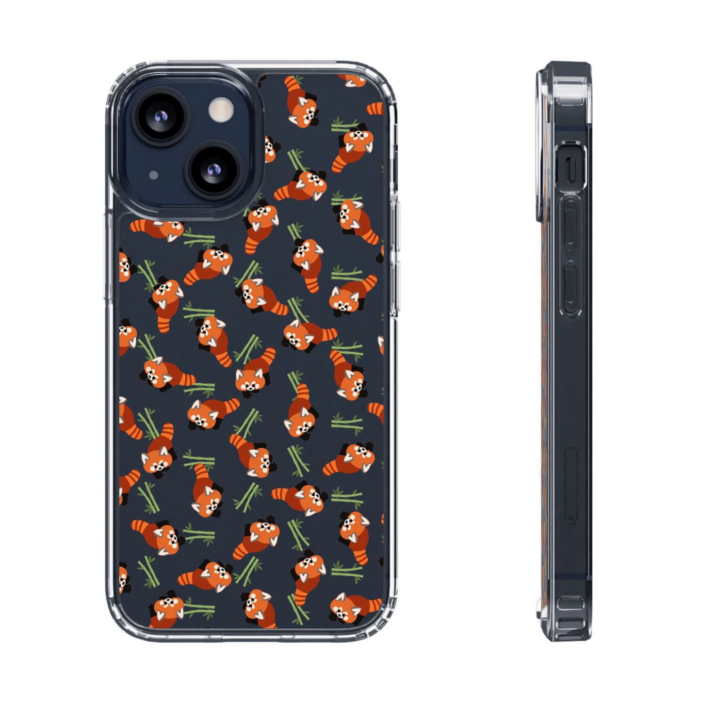Red Panda Clear Phone Case