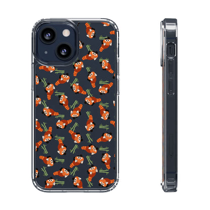 Red Panda Clear Phone Case