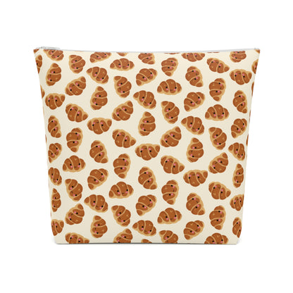 Blushing Croissant Cosmetic Bag