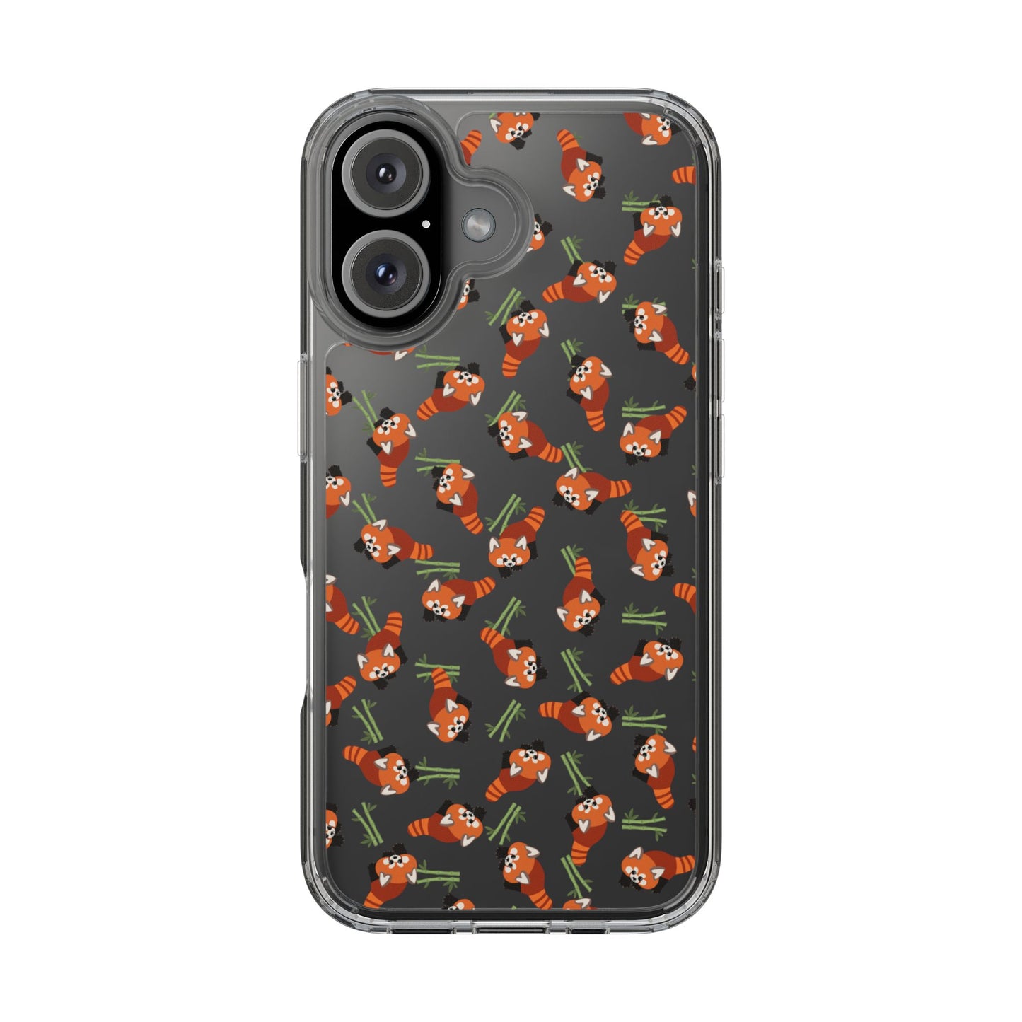 Red Panda Clear Phone Case