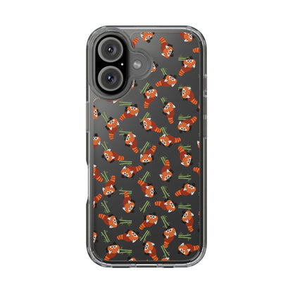 Red Panda Clear Phone Case