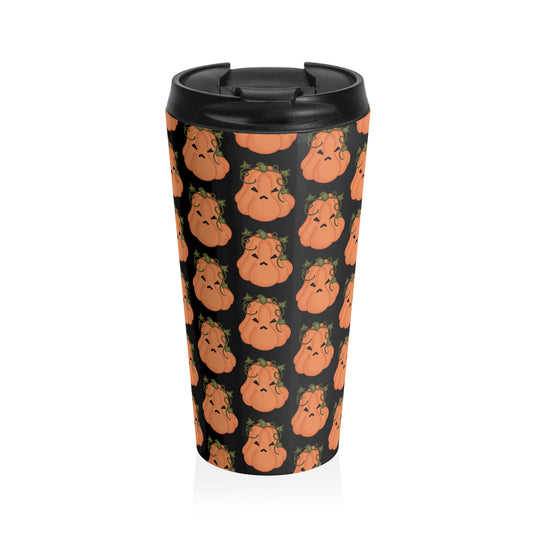 Angry Pumpkin Stainless Steel Coffee Cup