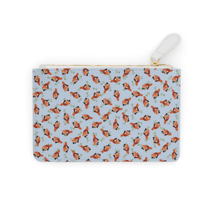 Small Baby Blue Red Panda Purse