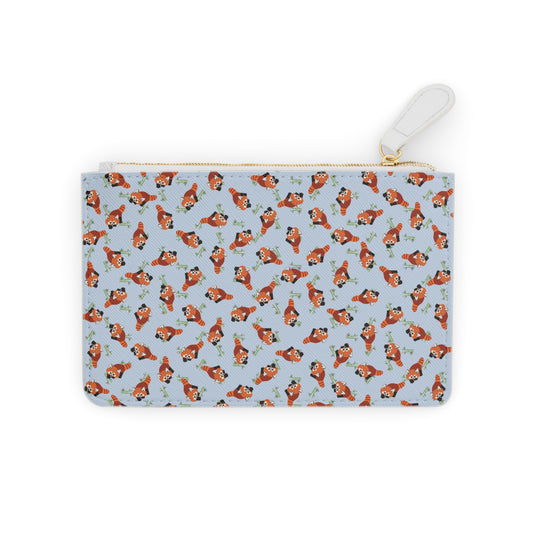 Small Baby Blue Red Panda Purse