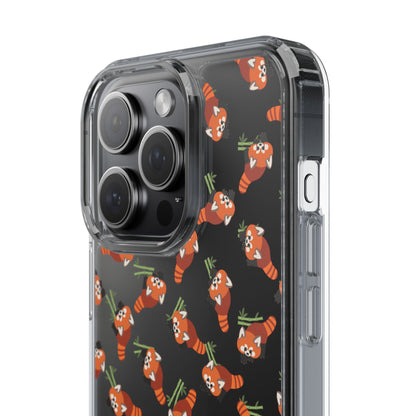 Red Panda Clear Phone Case