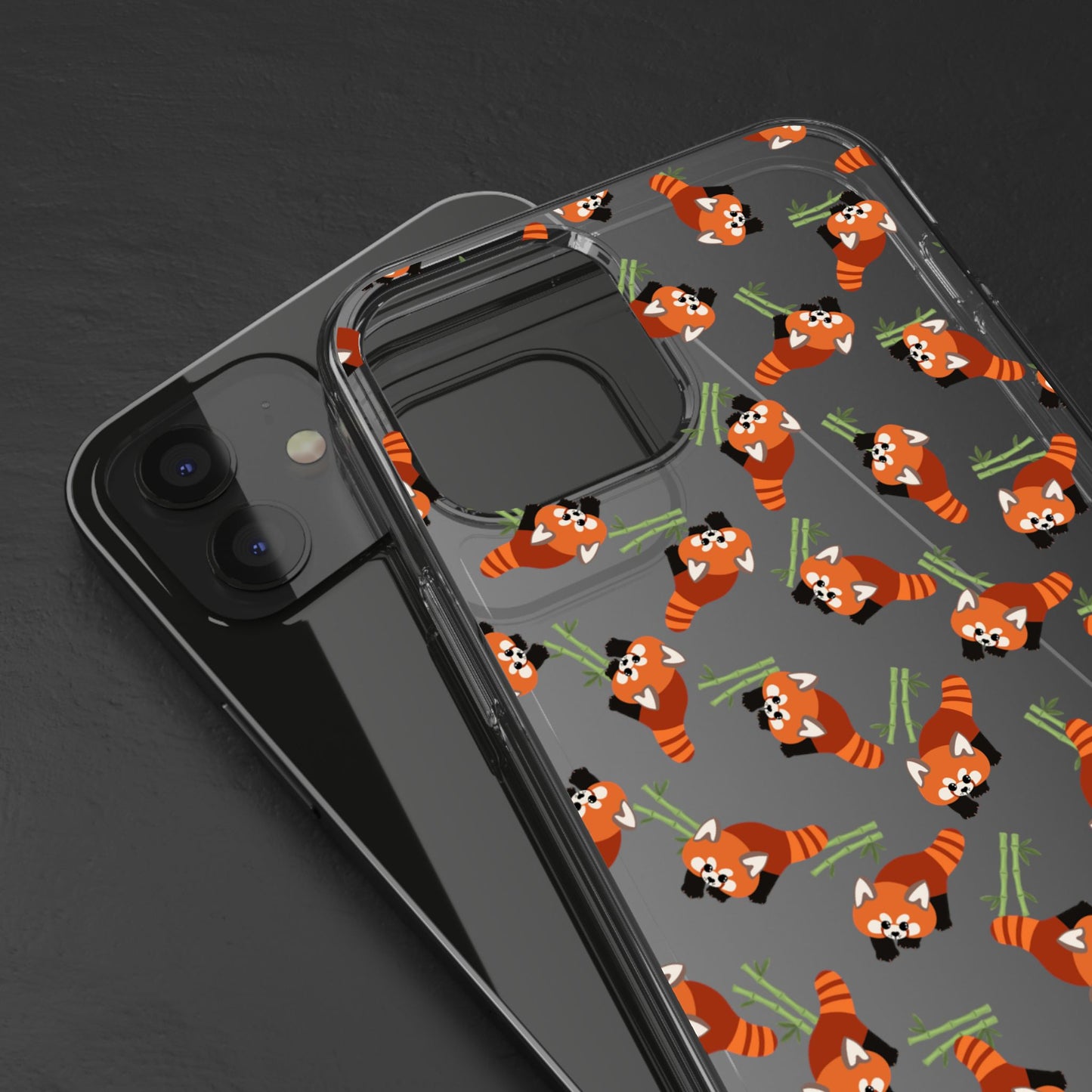 Red Panda Clear Phone Case