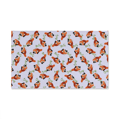 Lavender Red Panda Hand Towel