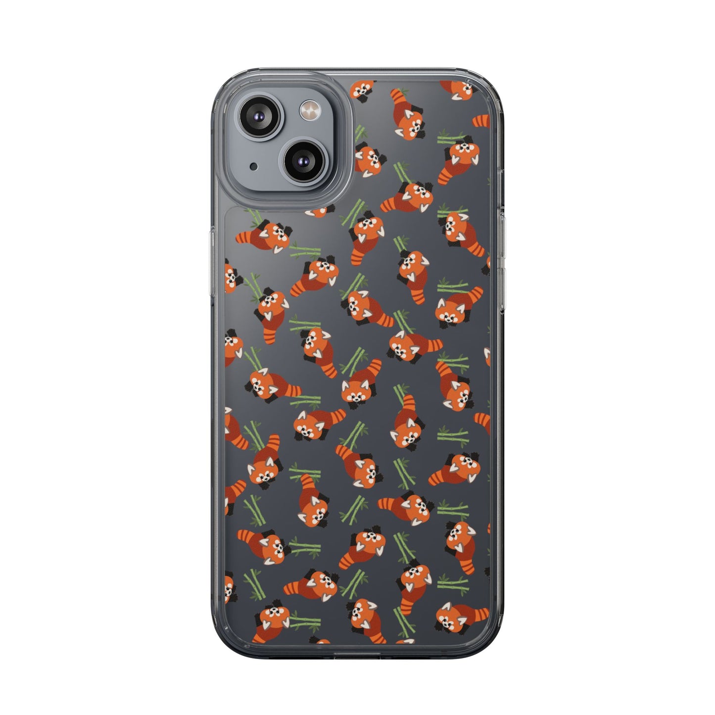 Red Panda Clear Phone Case