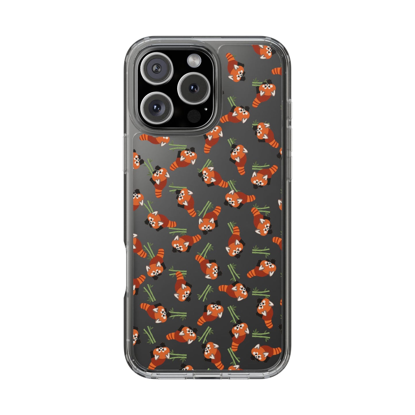 Red Panda Clear Phone Case