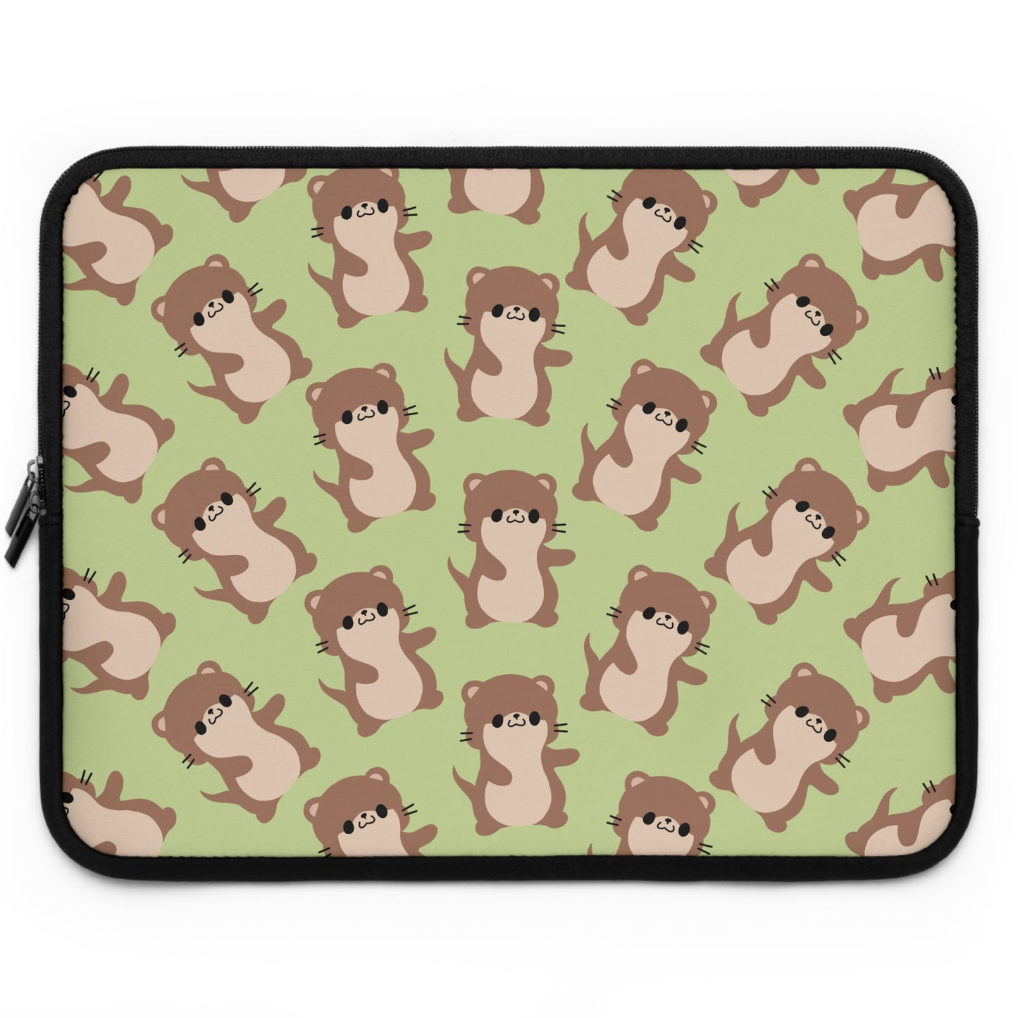 Matcha Green Otter Laptop Sleeve