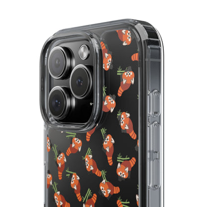 Red Panda Clear Phone Case