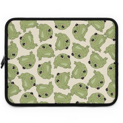 Frog Pattern Laptop Sleeve