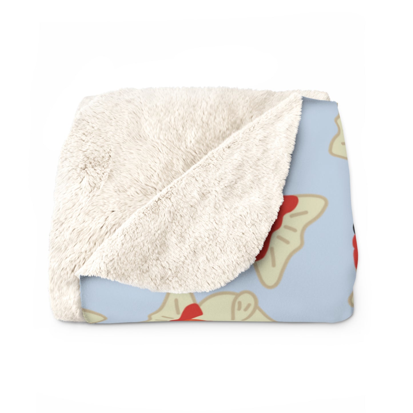 Baby Blue Chubby Goldfish Cozy Fleece Blanket