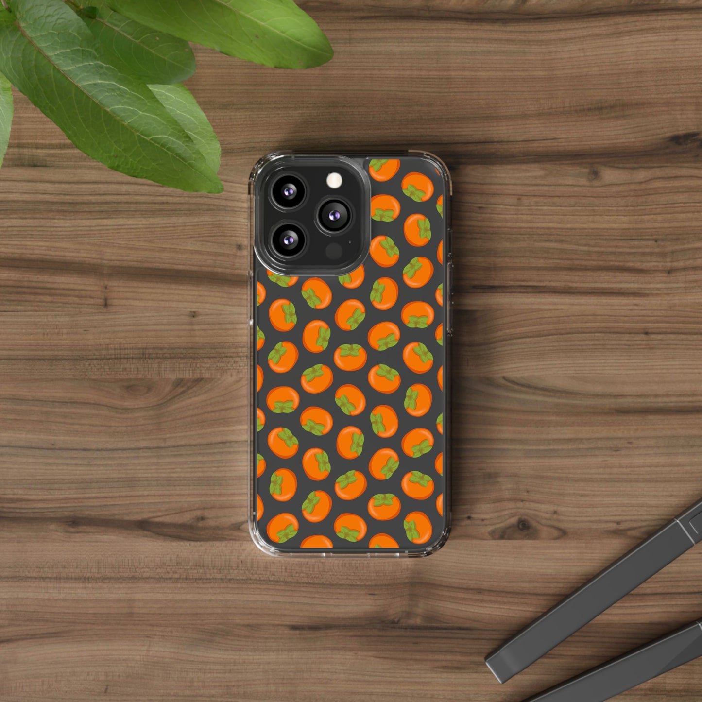 Persimmon Clear Phone Case