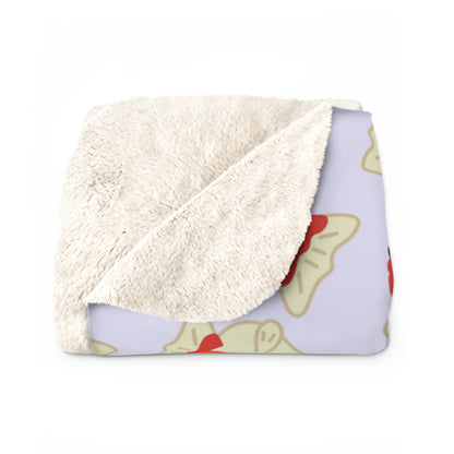 Lavender Chubby Goldfish Cozy Fleece Blanket