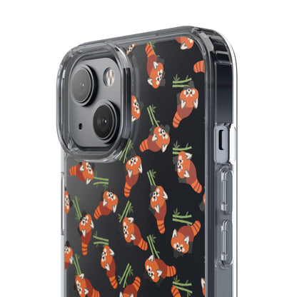 Red Panda Clear Phone Case