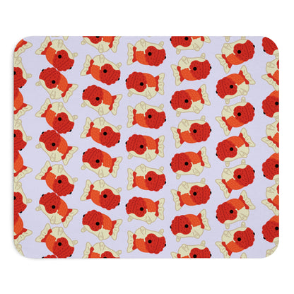 Lavender Chubby Goldfish Mouse Pad