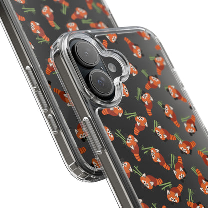 Red Panda Clear Phone Case
